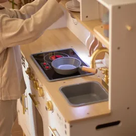 Mamabrum XXL-Holzküche für Kinder – mit LED, Zubehör & interaktiven Elementen
