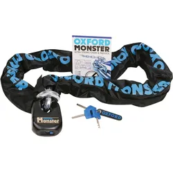 Oxford Monster Kettenschloss, schwarz, Größe 120 cm für Männer