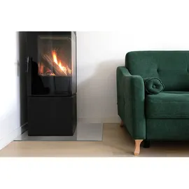 Tulup Glasplatte Bodenplatte 60 x 40 x 0,4 cm Creme