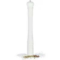 Relaxdays XXL Pfeffermühle 51,5 cm Weiß unbefüllt