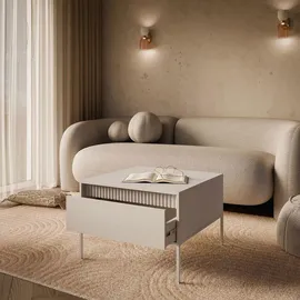 Lukmebel Lookway Couchtisch, Beige, Holzwerkstoff, 68x48.4x68 cm, Wohnzimmer, Wohnzimmertische, Couchtische