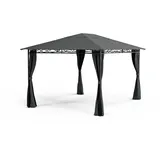 Blumfeldt Mondo 3 x 4 m inkl. 4 Seitenteile Dunkelgrau