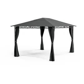 Blumfeldt Mondo 3 x 4 m inkl. 4 Seitenteile Dunkelgrau