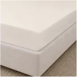 Traumschlaf Spannbettlaken Mako-Satin 180 x 200 cm weiß