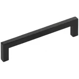 SO-TECH® Möbelgriff Stangengriff E8, aus echt Edelstahl, Profil eckig 10x10 mm (1-St), schwarz matt, Bohrlochabstand 160 mm, mit Schrauben schwarz Bohrlochabstand: 160 mm | 1 cm x 17 cm x 3.2 cm
