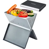 Steinborg Klappgrill schwarz