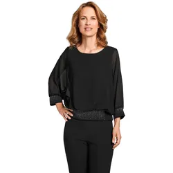 select! By Hermann Lange Blusenshirt, mit Strass-Applikationen select! By Hermann Lange schwarz 42