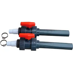 Anschlussstück KWAD "Bypass-Set", schwarz, Schlauchverbinder, für Pool-Wärmepumpen
