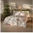 Estella Kuschelflanell Autumn Foliage Braun 155 x 220 cm + 80 x 80 cm