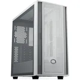 Cooler Master MasterBox 600 White Lite – Mid-Tower E-ATX Airflow-Gehäuse Back Connect MB & 420 mm Kühler-fähig, unterstützt bis zu 7 Gehäuselüfter, Seite aus gehärtetem Glas, USB 3.2 Gen 1 Typ-C