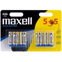 Maxell AAA Micro Alkaline Batterien (5+5 Pack)