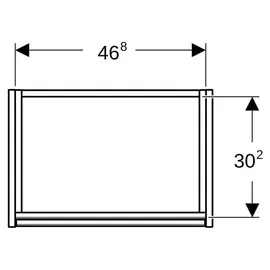 Geberit Renova Compact Waschtischunterschrank, 1 Tür, 504083JK1