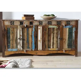 Massivmoebel24 Sideboard Altholz 178x42x88 mehrfarbig lackiert Nature OF Spirit #40