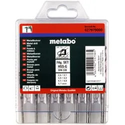Metabo HSS-G-Bohrerkassette, 7-teilig