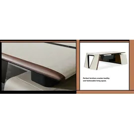 aea Design Büro Schreibtisch Tisch Sessel Einrichtung Ecktisch mit Stuhl 2tlg. Neu - Weiß