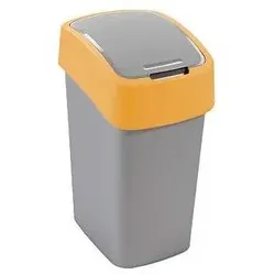 Curver Abfalleimer "FLIP BIN" 10L Silber/orange