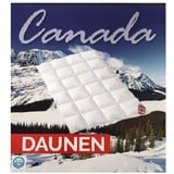 KÜNSEMÜLLER Daunenbettdecke Daunendecke Winterdecke 135x200 cm canadische Daunen Federn Klasse 1, Füllung: 90% Daunen, 10% Federn, hergestellt in Deutschland weiß