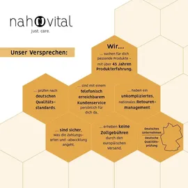 nah-vital Matratzentopper 90 x 200 cm 4in1 wendbar