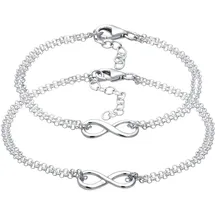Elli Armband Damen Mutter Kind Set Infinity Symbol aus 925 Sterling Silber