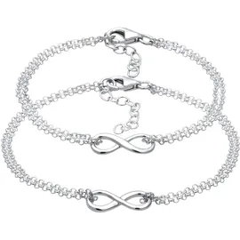 Elli Armband Damen Mutter Kind Set Infinity Symbol aus 925 Sterling Silber