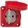PCE Anbau-Steckdose 105-0rw Rot