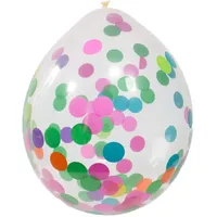 Folat Konfetti Luftballon 30 cm 4 St. Mehrfarbig