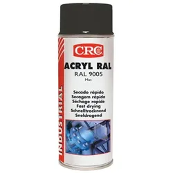 Acryl Schutzlack RAL 9005 Tiefschwarz Matt 400ml Spraydose - schwarz