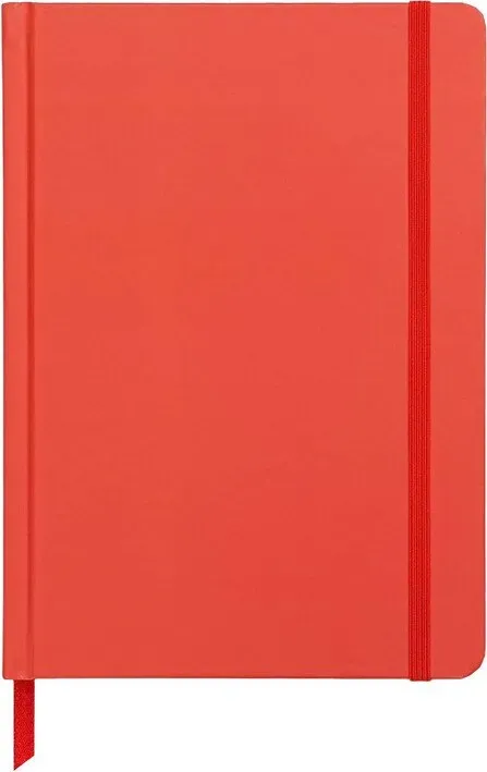 Jubiluu Divers A5 Hardcover-Planer, ungedatierter für 18 Monate, 112 Blatt (100 g Offestpapier), Lesezeichen & Gummiband, für langfristige Planung, Zielsetzung oder tägliche Organisation, Scharlachrot