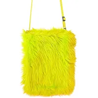 W WIDMANN MILANO Party Fashion - Plüsch Handtasche mit Felloptik - Einheitsgröße