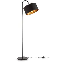 B.K.Licht Stehlampe 1xE27/40W max. schwarz-gold