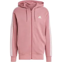 Adidas Essentials French Terry 3-Streifen Kapuzenjacke Pink L