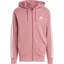 Adidas Essentials French Terry 3-Streifen Kapuzenjacke Pink L