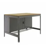 Proregal Werkbank Grau, Metall, 90x84x61 cm, Freizeit, Heimwerken, Werkstatt, Werkbänke