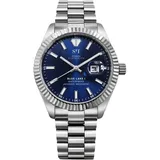 s&t design Analoguhr BLUE LAKE 1 blau