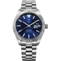 s&t design Analoguhr BLUE LAKE 1 blau