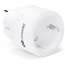 conecto conecto® Funk-Steckdosen-Erweiterung für runde conecto Funksteckdosen: 1x Funksteckdose, Innenbereich, 2300 Watt, kompaktes Design, ohne Fernbedienung, weiß