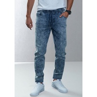 Buffalo Schlupfjeans Jogg Pants mit Bindeband aus elastischer Denim-Qualität Gr. M (48/50) N-Gr, blau-moonwashed, , 62580441-M N-Gr