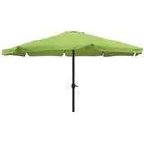 INDA-Exclusiv XXL Alu Sonnenschirm Ø 4 m UV30+ Kurbelschirm Gartenschirm Marktschirm Krempe Sonnenschutz mit Kurbel Gartenschirm, Farben:Lime