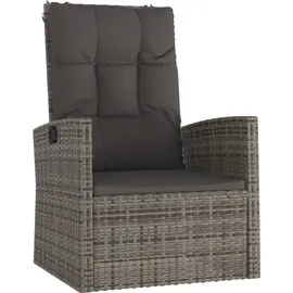 vidaXL 3-tlg. Garten-Lounge-Set mit Kissen grau