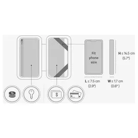 Topeak Pakgo Wallet M Smartphone-Schutzhülle schwarz