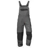 CRAFTLAND F-CRAFTLAND-Latzhose, Twill ZULTE" grau/schwarz