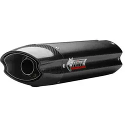MIVV Suono Auspuffsystem mit EG-BE Edelstahl, Schwarz, Titan