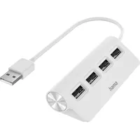 Hama USB-Hub 4 Ports USB 2.0 Weiß