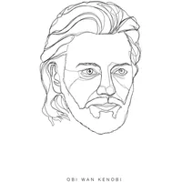 KOMAR Wandbild Star Wars Obi Wan 30 x 40 cm