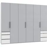 WIMEX Level 300 x 236 x 58 cm weiß/Light grey mit Schubladen