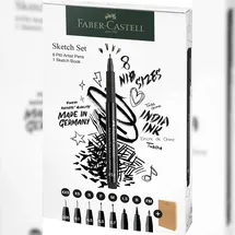 Faber-Castell Pitt Artist Pen Handlettering-Set schwarz, 1 Set