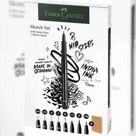 Faber-Castell Pitt Artist Pen Handlettering-Set schwarz, 1 Set