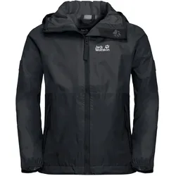 Jack Wolfskin Regenjacke Rainy (wind- und wasserdicht) phantomgrau Kinder