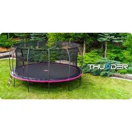 thunder® Thunder Gartentrampolin Ultra 488 cm inkl. Sicherheitsnetz Rosa