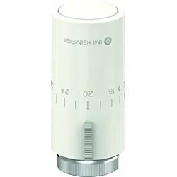 Heimeier Thermostat-Kopf 7550-00.500 Sollwert 0-28 GradC, Skalenhaube weiß RAL 9016